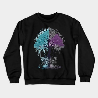 Celestial Connections: Embracing the Divine Essence of Life's Tree Crewneck Sweatshirt